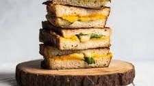 Spinach, Roasted Garlic & Butternut Squash Grilled Cheese Sandwiches