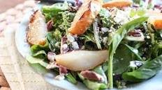 Spinach Salad with Baked Pears