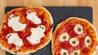 Spooky Ghost and Eyeball Halloween Pizzas
