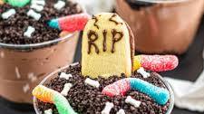 Spooky Graveyard Dirt Pie Cups