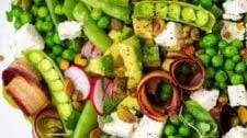 Spring Pea Salad with Lemony Mint Vinaigrette