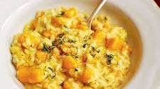 Squash, blue cheese and sage risotto