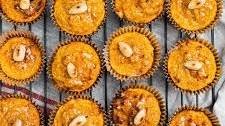 Squash, lemon and almond muffins