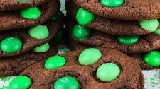 St. Patrick's Day Mint M&M Cookies