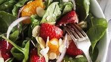 Strawberry Spinach Mandarin Salad with Poppy Seed Dressing