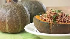 Stuffed Kabocha With Quinoa and Chickpeas [Vegan]