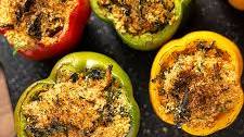 Stuffed Peppers with Paprika-Infused Quinoa, Chicken and Kale