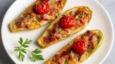 Stuffed Yellow Squash Boats Recipe