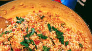 Summer Garden Tomato and Basil Risotto