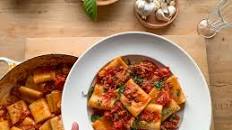Summer Pasta with Sausage, Cherry Tomatoes, + Basil