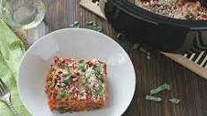 Summer Slow Cooker Lasagna with Zucchini and Eggplant