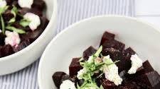 Sumptuous roasted beet and goat cheese salad