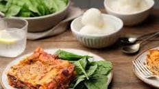 Sun-dried Tomato Pesto Lasagne; Limoncello Sorbet