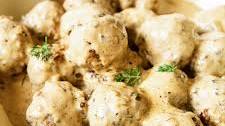 Swedish Meatballs in Cream Sauce