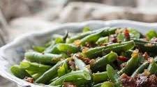 Sweet and Sour German Green Beans with Bacon and Onions