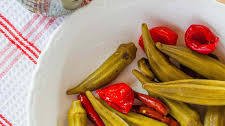 Sweet and Spicy Pickled Okra