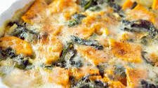 Sweet Potato and Kale Gratin