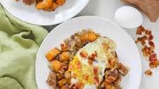 Sweet Potato Bacon Hash