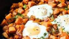 Sweet Potato Bacon Hash