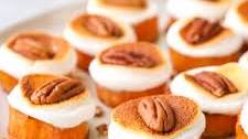 Sweet Potato Bites with Marshmallow and Pecans