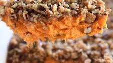 Sweet Potato Casserole with Buttery Pecan Topping