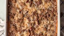 Sweet Potato Casserole with Marshmallow Pecan Topping