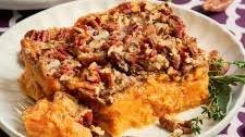 Sweet Potato Casserole with Pecan Topping