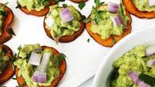 Sweet Potato Guac Bites