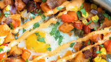 Sweet Potato Hash with Eggs