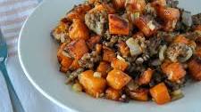 Sweet Potato Hash with Italian Sausage