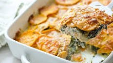 Sweet Potato & Kale Gratin
