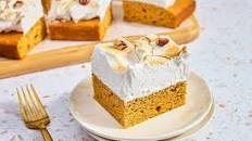 Sweet Potato Sheet Cake with Marshmallow Frosting