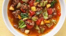 Sweet & Sour Beef-Cabbage Soup