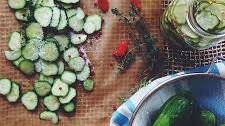 Sweet & Spicy Lemon Thyme Fridge Pickles