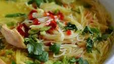 Thai-Inspired Chicken & Rice Noodle Soup