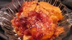 Thanksgiving Cranberry Peach Cobbler