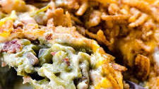 The BEST Green Bean Casserole with Cheese and Bacon