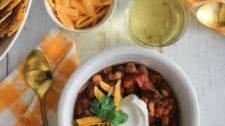 The Ultimate Vegetarian Chili & Herb Laced Guacamole