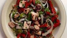 Tinned Calamari and Roasted Red Pepper Salad
