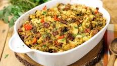 Traditional Herb Stuffing with Bacon and Sausage