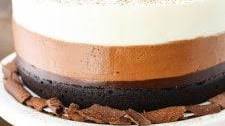 Triple Chocolate Mousse Cake