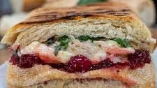 Turkey, Brie and Cranberry Grilled Sandwich