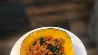 Turkey Chili Stuffed Acorn Squash