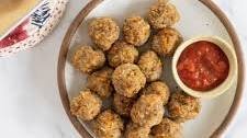 Turkey Sweet Potato Baby Meatballs