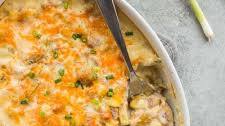 Twice Baked Potato Casserole with Ham
