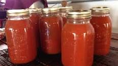 V-8 juice for canning
