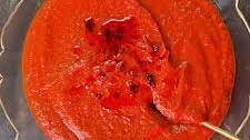Vampire's Blood Roasted Red Pepper and Tomato Soup with Chili Oil - DnD, Fantasy, Video Game Inspired Cooking