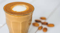 Vanilla almond milk latte