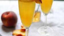 Vanilla Bean Peach Bellinis