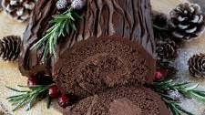 Vegan Chocolate Yule Log
